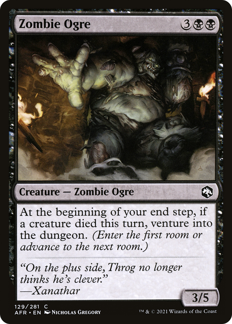 {C} Zombie Ogre [Dungeons & Dragons: Adventures in the Forgotten Realms][AFR 129]
