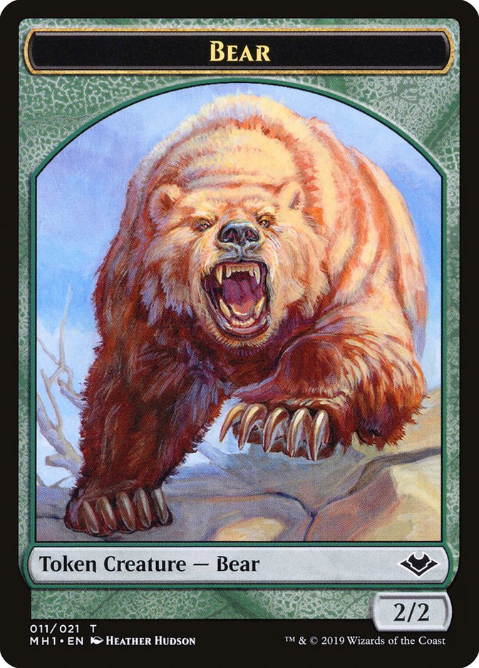 {T} Goblin (010) // Bear (011) Double-sided Token [Modern Horizons Tokens][TMH1 010]