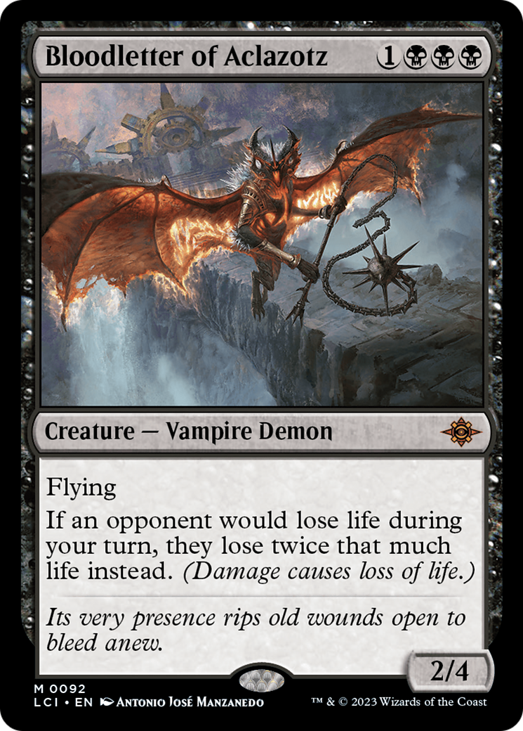 {@R} Bloodletter of Aclazotz [The Lost Caverns of Ixalan][LCI 092]