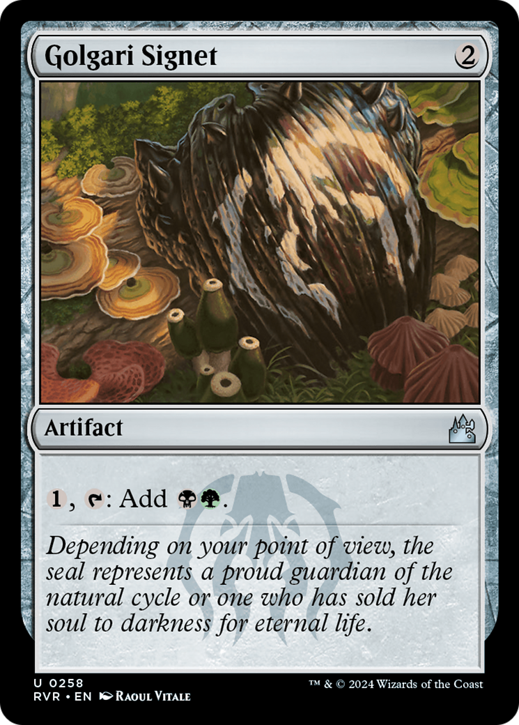 {C} Golgari Signet [Ravnica Remastered][RVR 258]