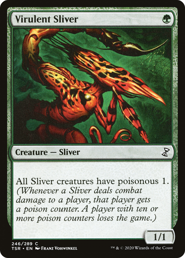 {C} Virulent Sliver [Time Spiral Remastered][TSR 246]