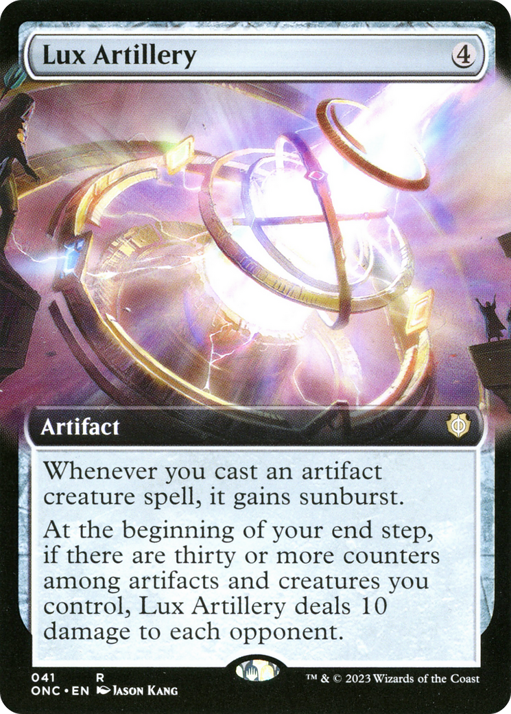 {R} Lux Artillery (Extended Art) [Phyrexia: All Will Be One Commander][ONC 041]