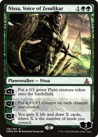 {R} Nissa, Voice of Zendikar [Oath of the Gatewatch Prerelease Promos][PR OGW 138]
