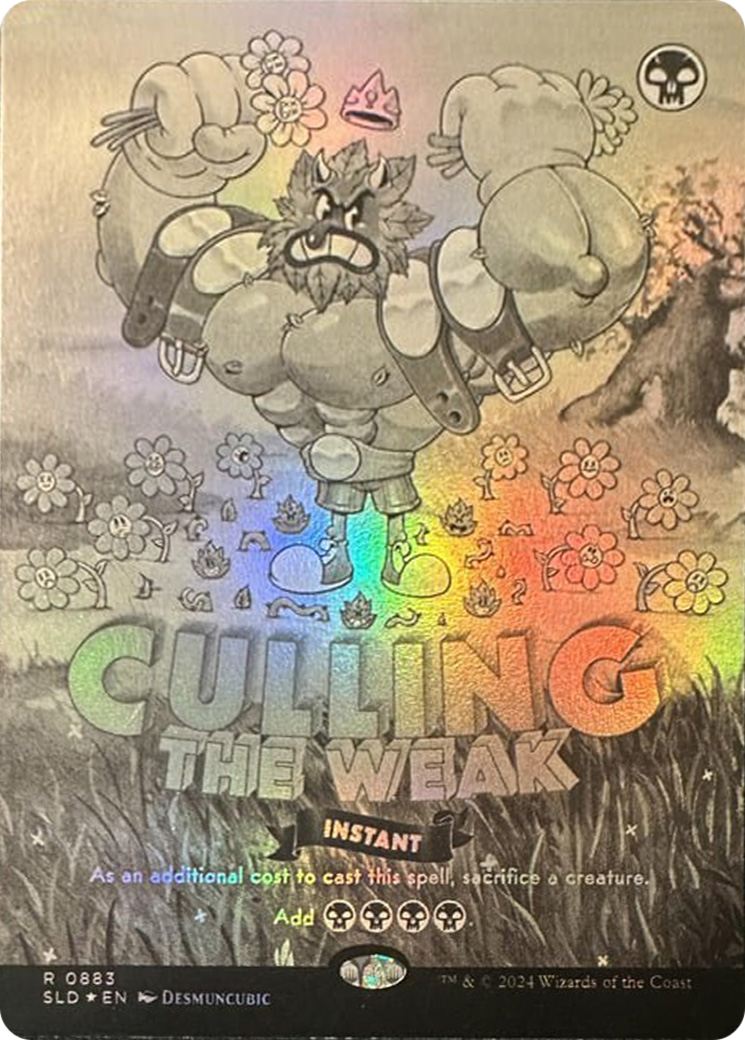 {R} Culling the Weak (Black & White Foil) [Secret Lair Drop Series] [SLD 883]