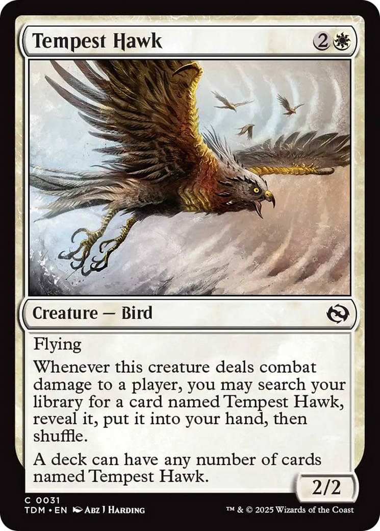 {@C} Tempest Hawk [Tarkir: Dragonstorm][TDM 031]
