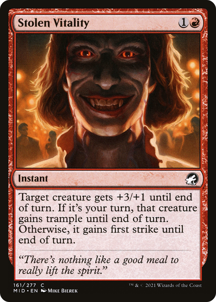 {C} Stolen Vitality [Innistrad: Midnight Hunt][MID 161]