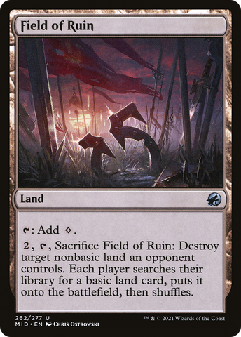 {C} Field of Ruin [Innistrad: Midnight Hunt][MID 262]