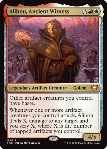 {@@ EOC R} Alibou, Ancient Witness [Edge of Eternities Commander][EOC 113]