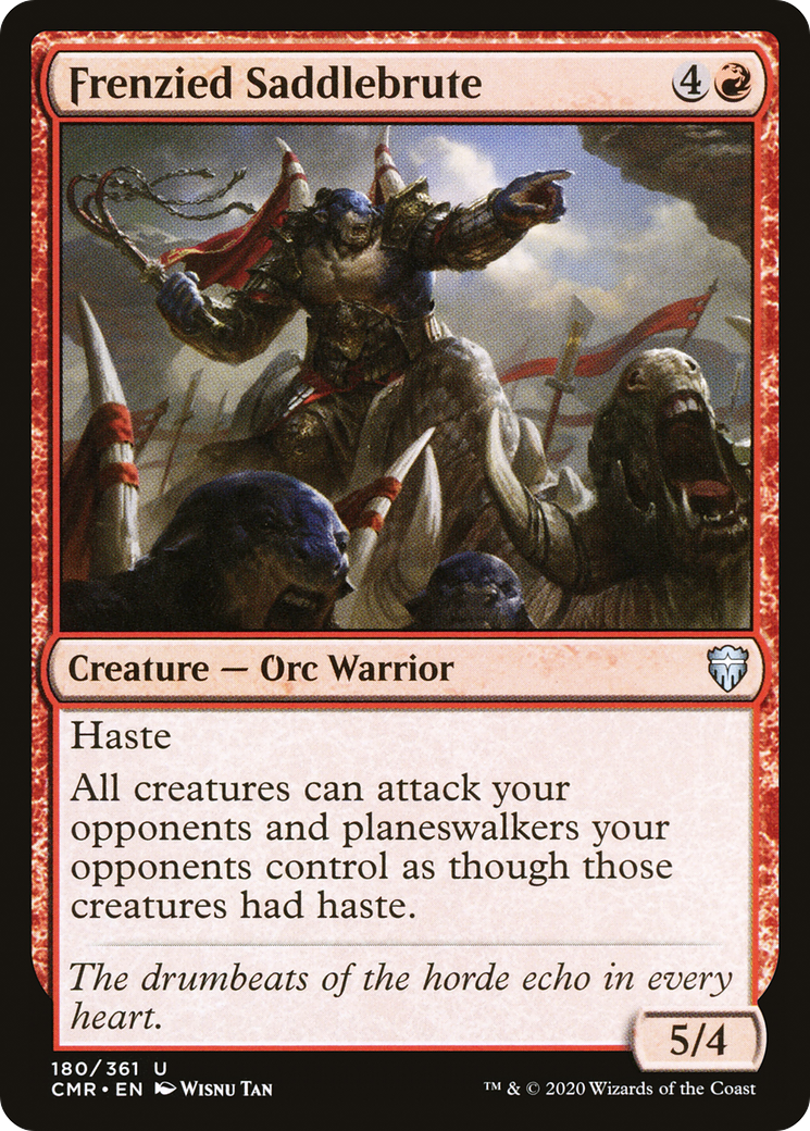 {C} Frenzied Saddlebrute [Commander Legends][CMR 180]