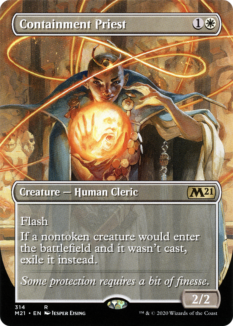 {R} Containment Priest (Borderless Alternate Art) [Core Set 2021][M21 314]
