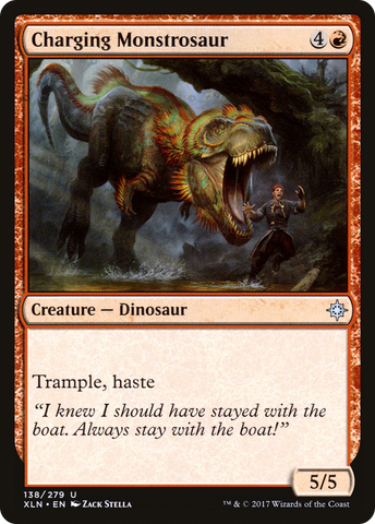 {C} Charging Monstrosaur [Ixalan][XLN 138]