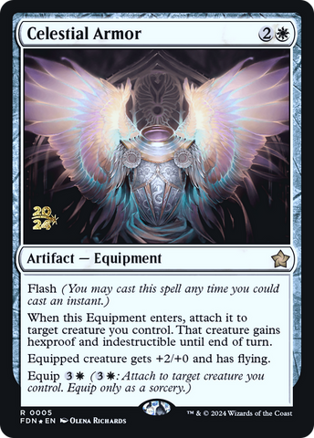{@R} Celestial Armor [Foundations Prerelease Promos][PR FDN 005]