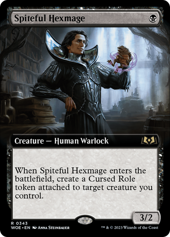 {@R} Spiteful Hexmage (Extended Art) [Wilds of Eldraine][WOE 343]