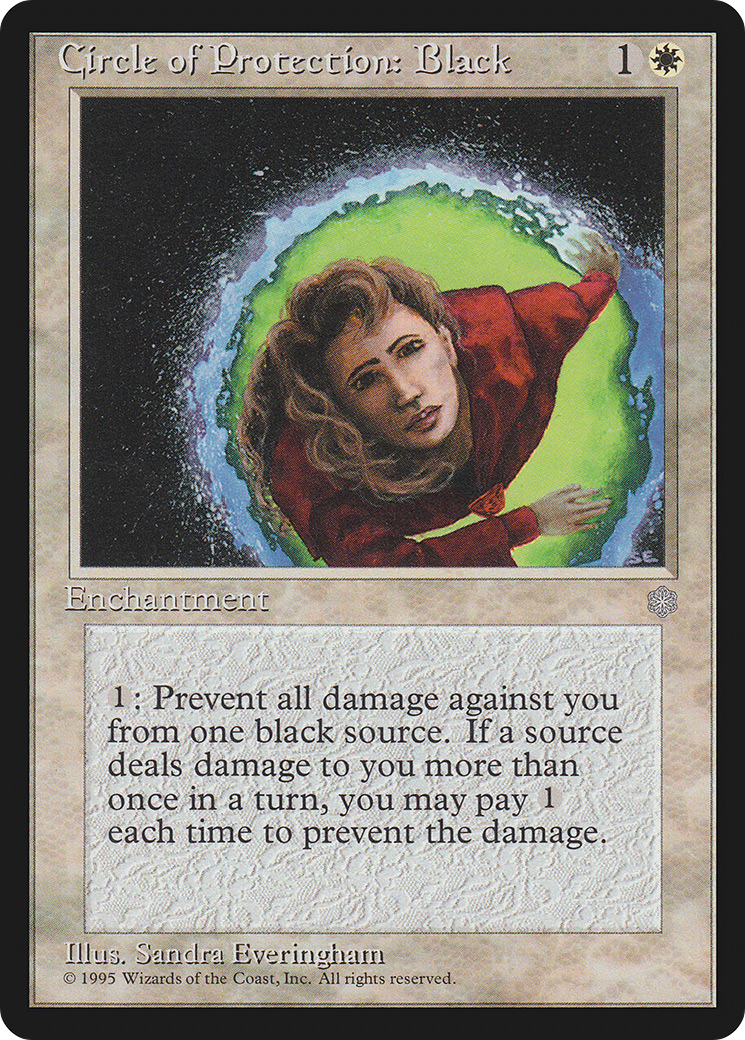 {C} Circle of Protection: Black [Ice Age][ICE 012]