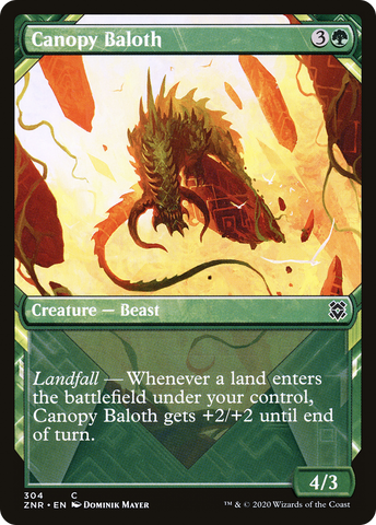 {C} Canopy Baloth (Showcase) [Zendikar Rising][ZNR 304]