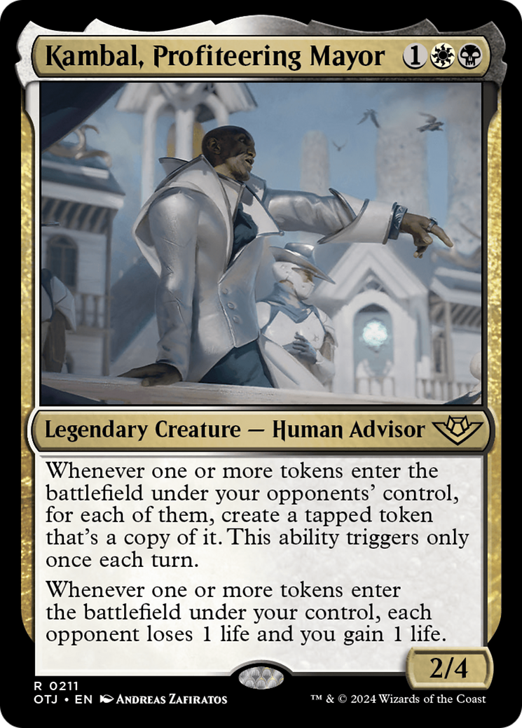 {@R} Kambal, Profiteering Mayor [Outlaws of Thunder Junction][OTJ 211]