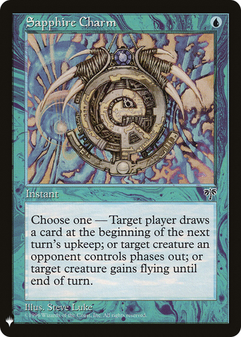 {C} Sapphire Charm [Mystery Booster][LS MIR 089]