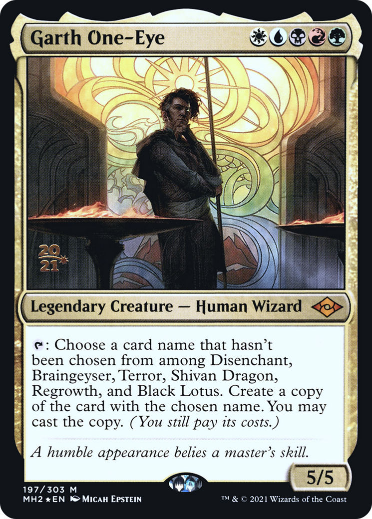 {R} Garth One-Eye [Modern Horizons 2 Prerelease Promos][PR MH2 197]