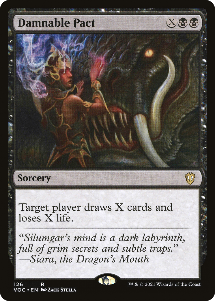 {R} Damnable Pact [Innistrad: Crimson Vow Commander][VOC 126]