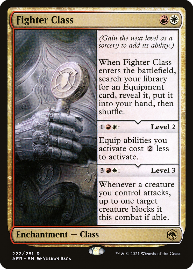 {R} Fighter Class [Dungeons & Dragons: Adventures in the Forgotten Realms][AFR 222]