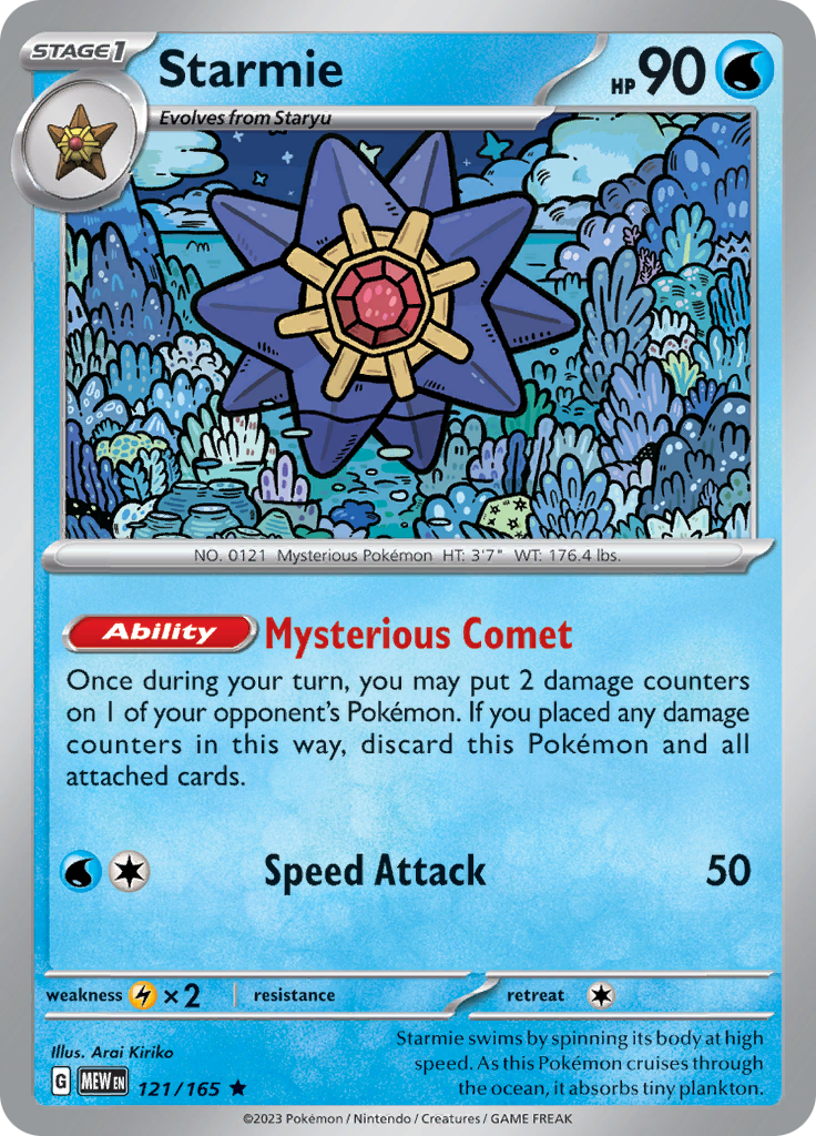 [PKM-R] Starmie (121/165) [Scarlet & Violet: 151]