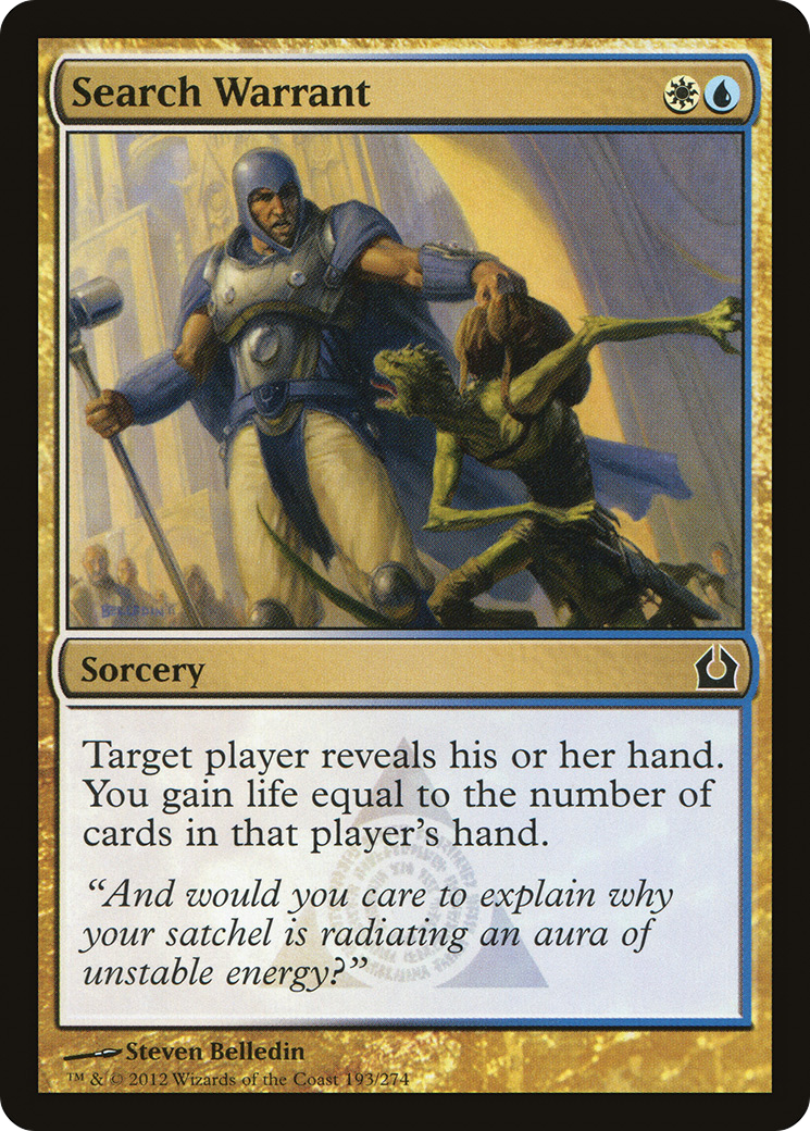 {C} Search Warrant [Return to Ravnica][RTR 193]