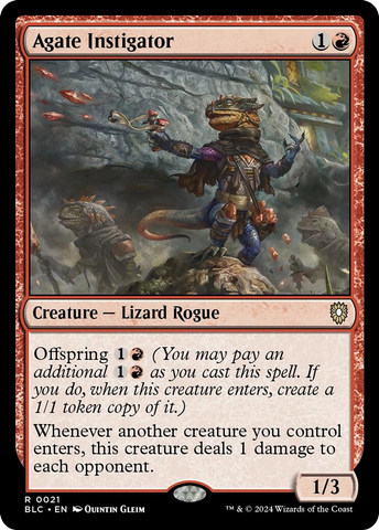 {R} Agate Instigator [Bloomburrow Commander][BLC 021]