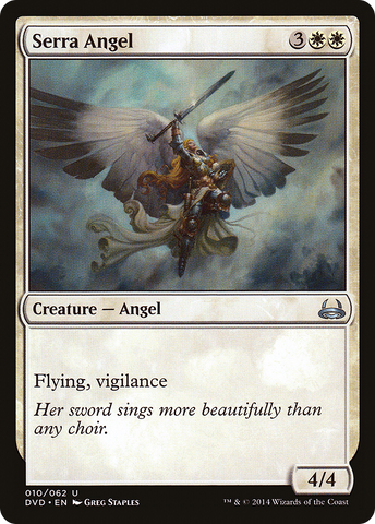 {C} Serra Angel (Divine vs. Demonic) [Duel Decks Anthology][DVD 010]