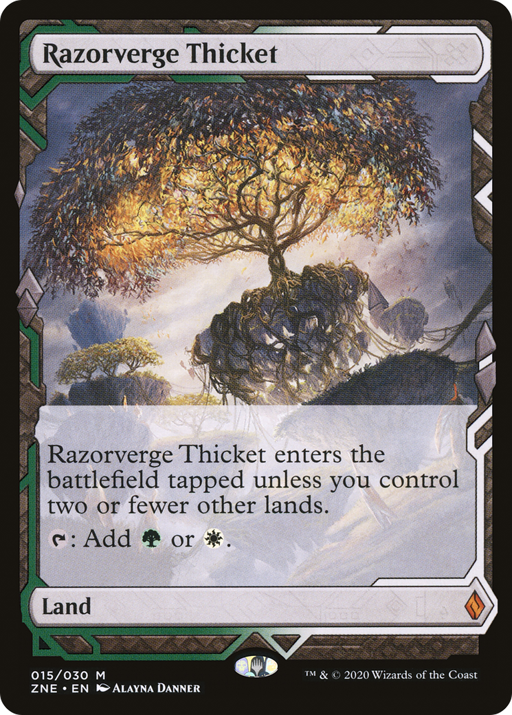 {R} Razorverge Thicket (Expeditions) [Zendikar Rising Expeditions][ZNE 015]