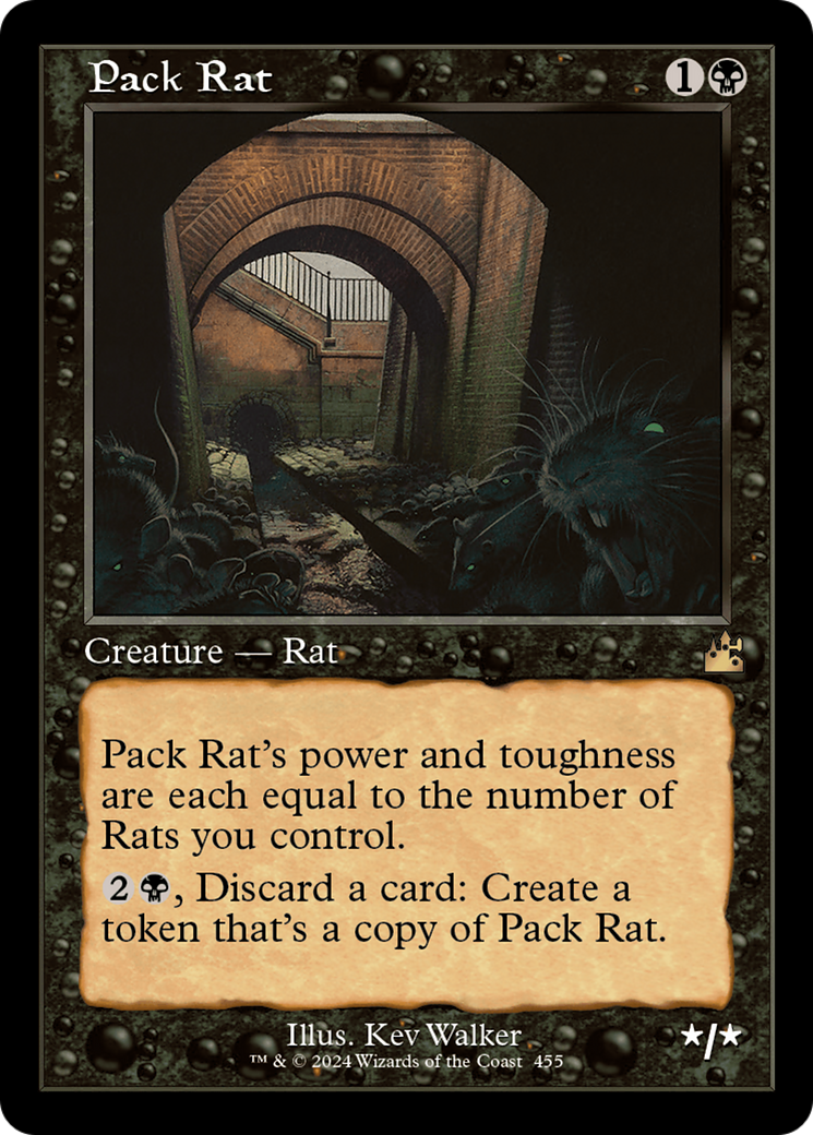 {R} Pack Rat (Retro Frame) [Ravnica Remastered][RVR 455]