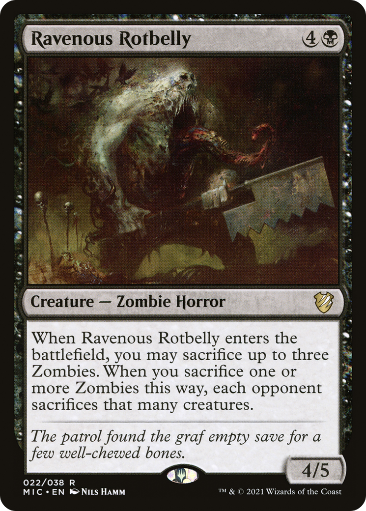 {R} Ravenous Rotbelly [Innistrad: Midnight Hunt Commander][MIC 022]