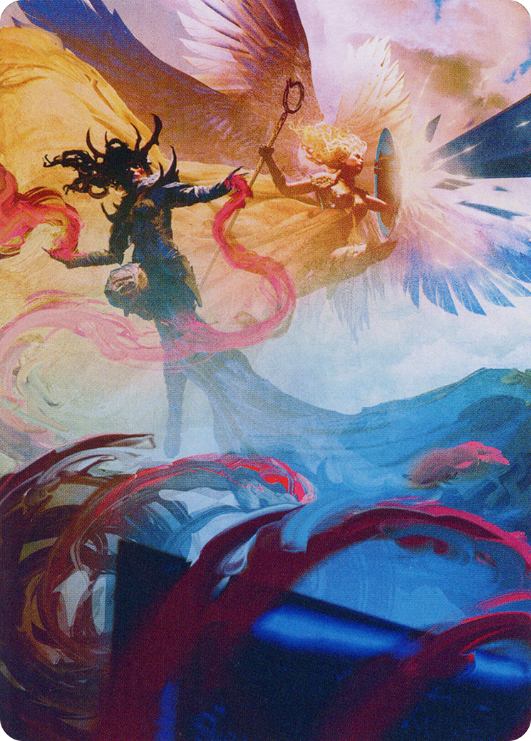 {A} Drana and Linvala Art Card [March of the Machine Art Series][AMOM 058]