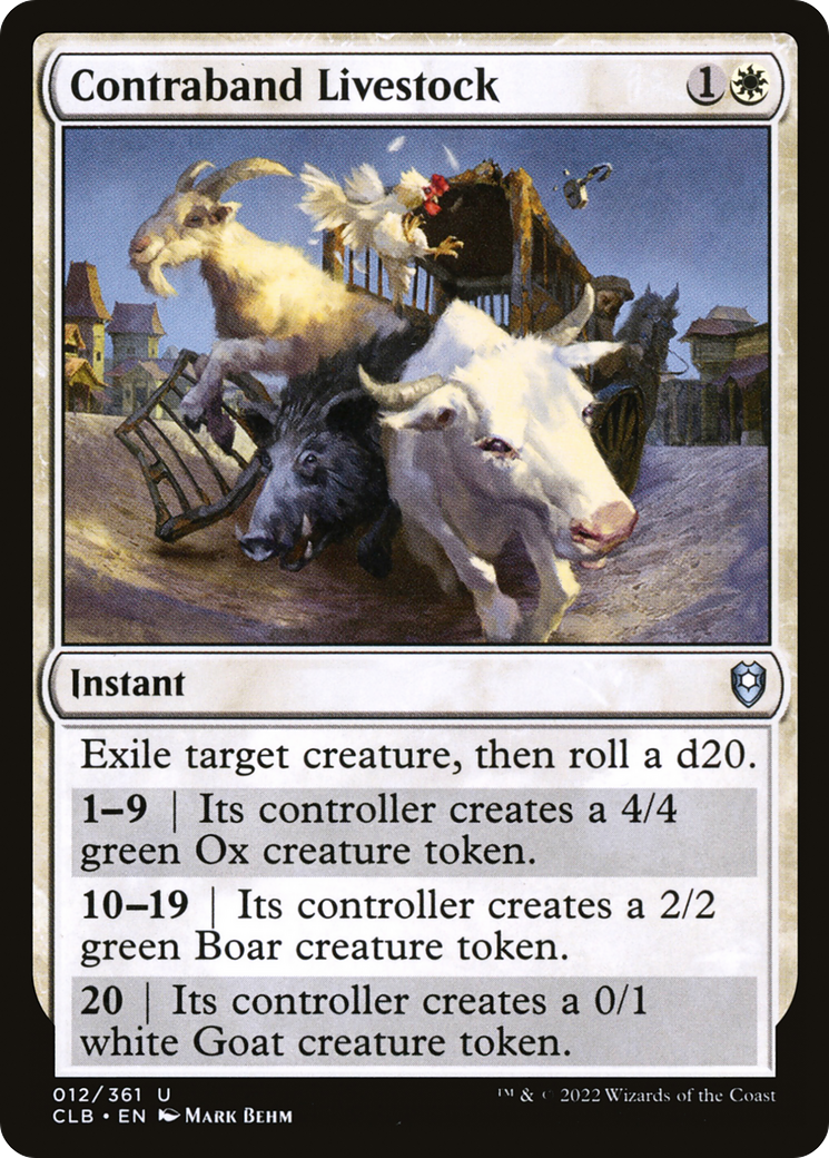 {C} Contraband Livestock [Commander Legends: Battle for Baldur's Gate][CLB 012]