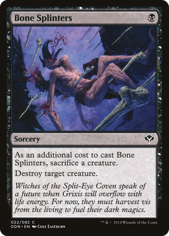 {C} Bone Splinters [Duel Decks: Speed vs. Cunning][DDN 022]