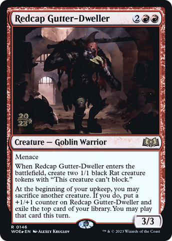 {@R} Redcap Gutter-Dweller [Wilds of Eldraine Prerelease Promos][PR WOE 146]
