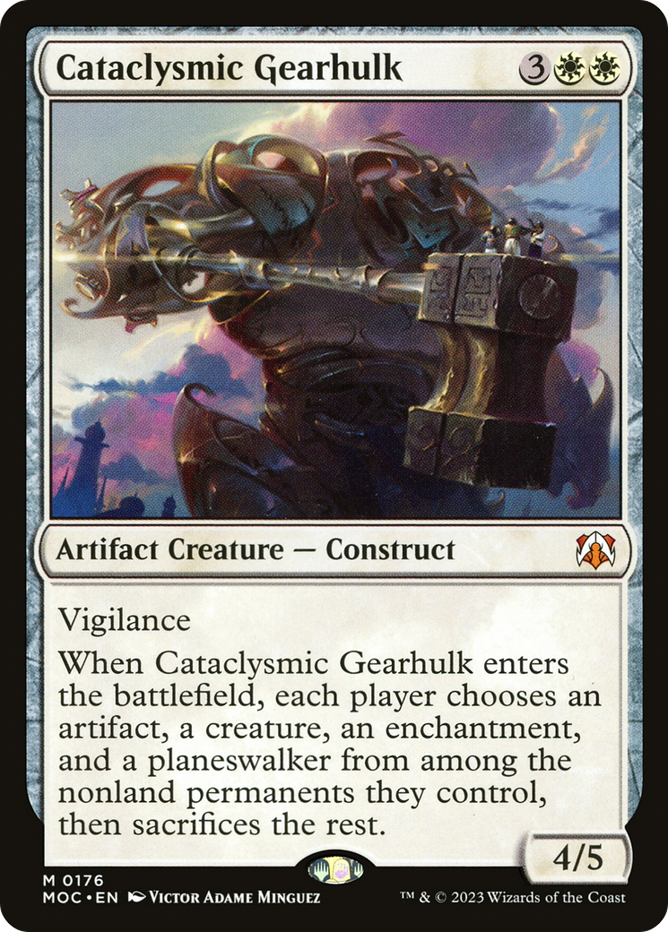 {R} Cataclysmic Gearhulk [March of the Machine Commander][MOC 176]