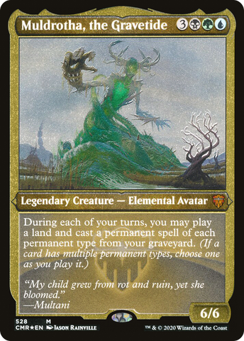 {R} Muldrotha, the Gravetide (Etched) [Commander Legends][CMR 528]