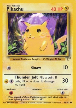 [PKM-R] Pikachu (58/102) (E3 Stamped Promo) [Miscellaneous Cards & Products]