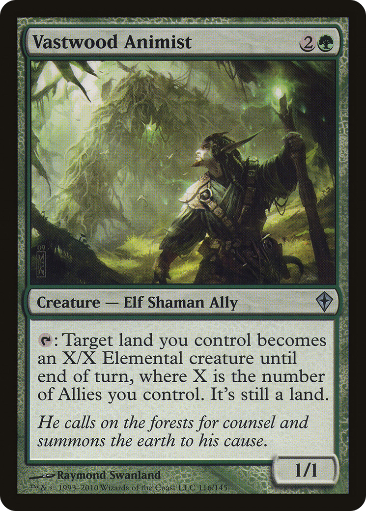 {C} Vastwood Animist [Worldwake][WWK 116]
