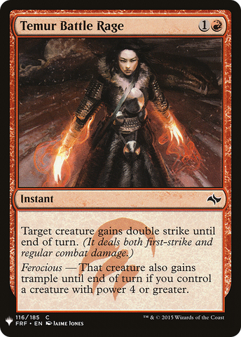 {C} Temur Battle Rage [Mystery Booster][LS FRF 116]