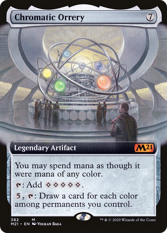 {R} Chromatic Orrery (Extended Art) [Core Set 2021][M21 382]