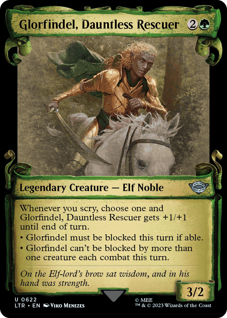 {C} Glorfindel, Dauntless Rescuer [The Lord of the Rings: Tales of Middle-Earth Showcase Scrolls][LTR 622]
