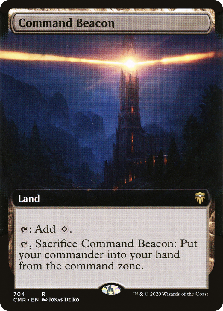 {R} Command Beacon (Extended Art) [Commander Legends][CMR 704]