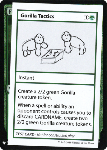 {R} Gorilla Tactics [Mystery Booster Playtest Cards][CON CMB1 076]