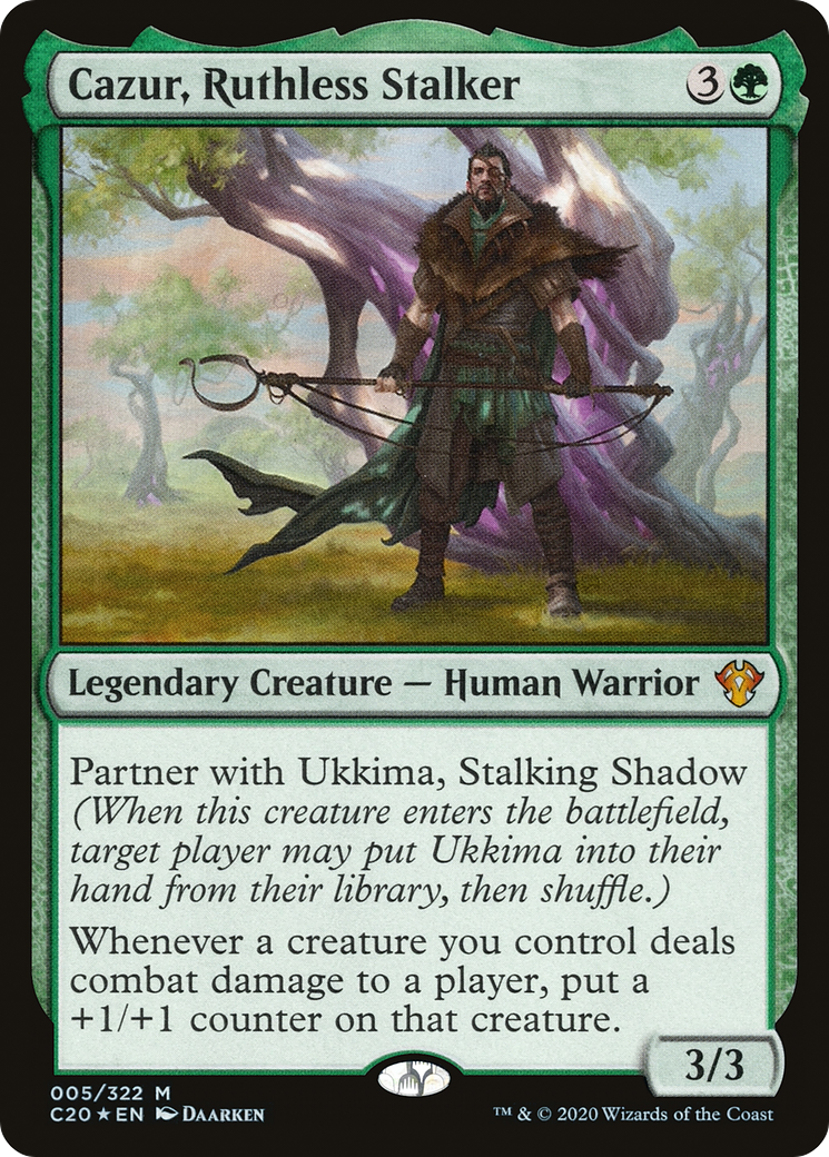 {R} Cazur, Ruthless Stalker [Commander 2020][C20 005]