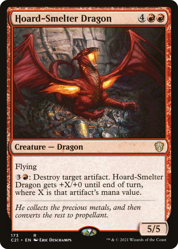 {R} Hoard-Smelter Dragon [Commander 2021][C21 173]
