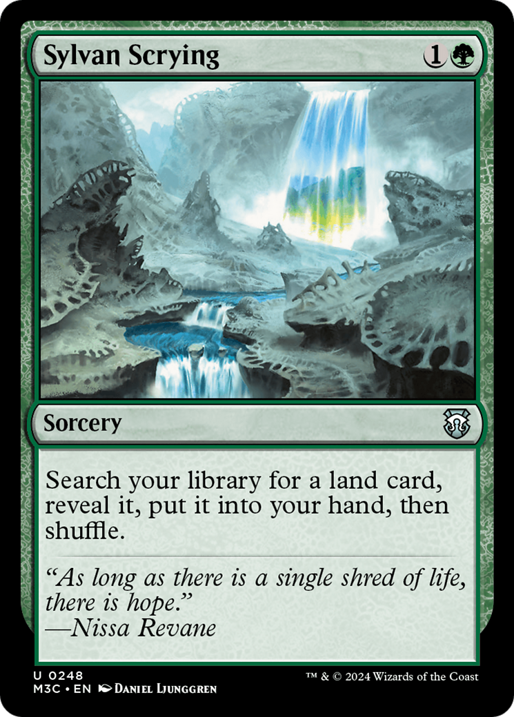 {C} Sylvan Scrying [Modern Horizons 3 Commander][M3C 248]