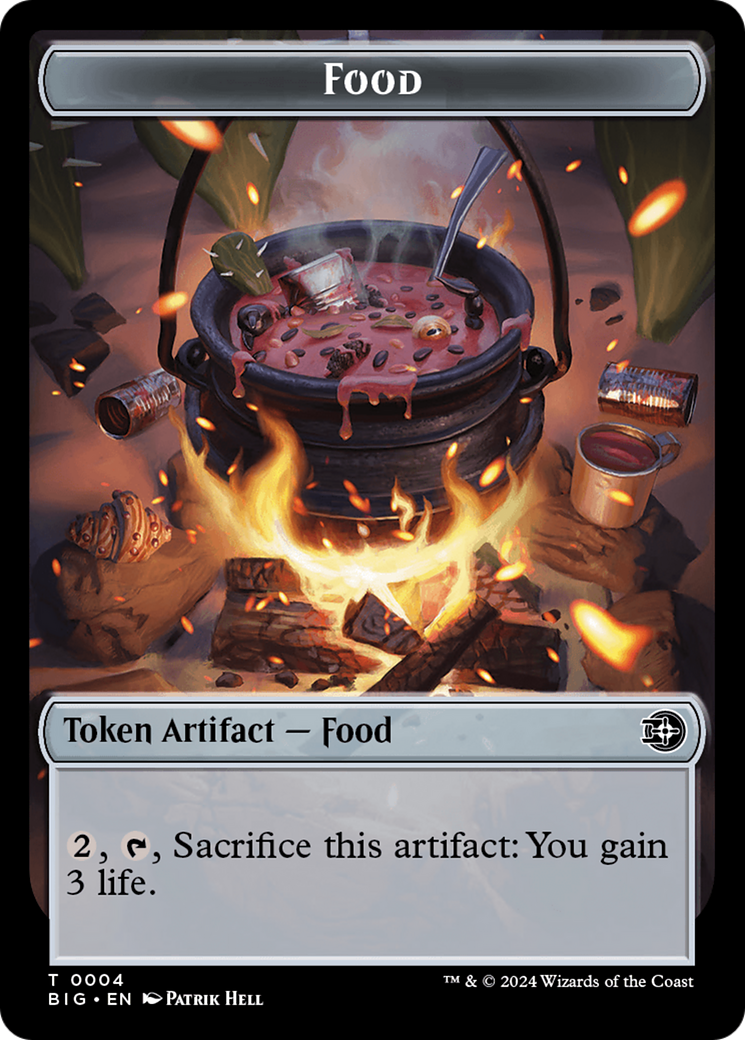 {T} Mercenary // Food (0004) Double-Sided Token [Outlaws of Thunder Junction Tokens][TOTJ 10//4]