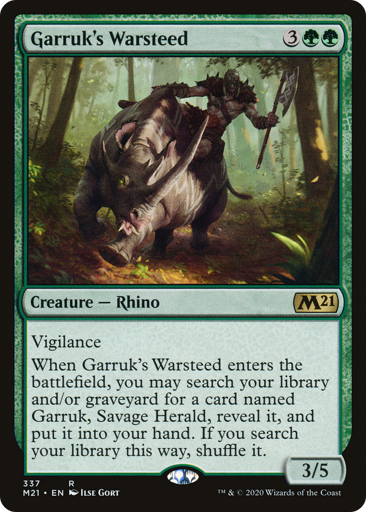 {R} Garruk's Warsteed [Core Set 2021][M21 337]