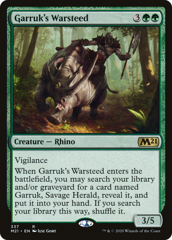 {R} Garruk's Warsteed [Core Set 2021][M21 337]